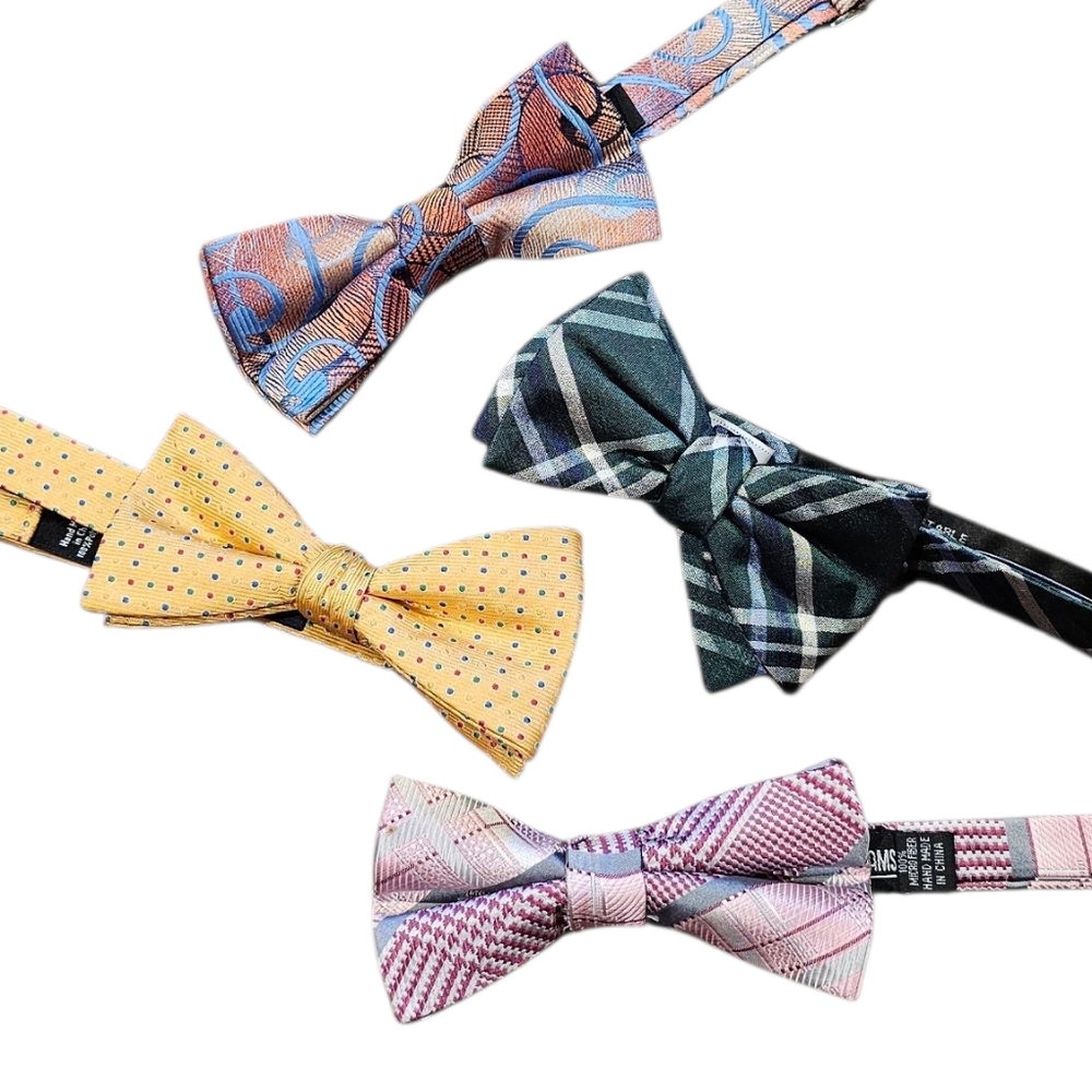 Set of Four Colorful Bow Ties